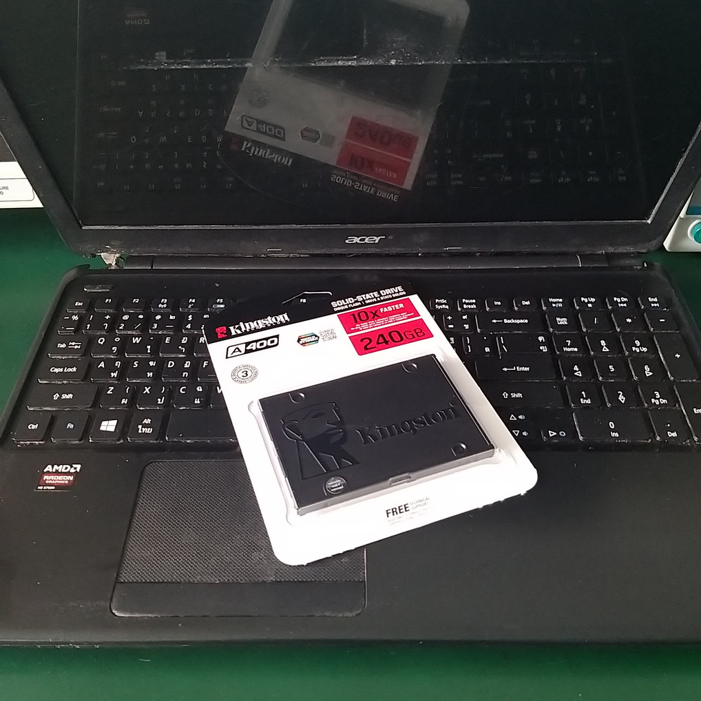 ACER E1-572G เครื่องช้า อัพเกรด SSD