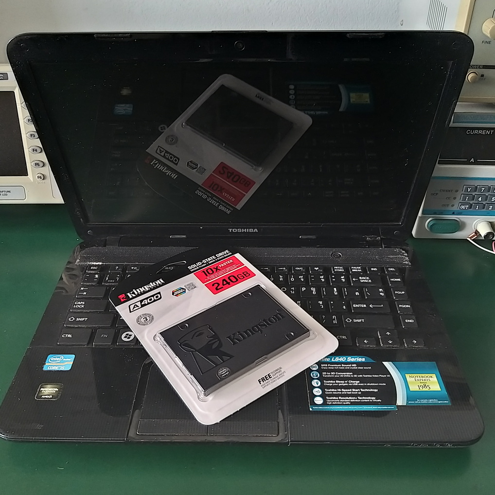 TOSHIBA L840 เครื่องช้า อัพเกรด SSD